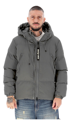 Campera Bross London Con Cinta Gris