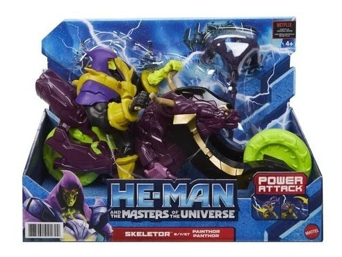 Figura Skeletor Con Moto Panthor Masters Of The Universe