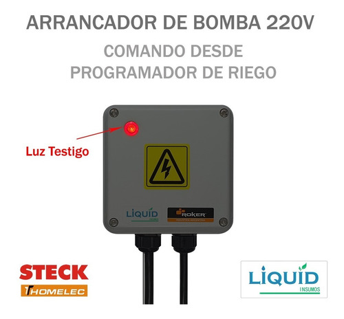 Imagen 3 de 7 de Arrancador Bomba 220v Para Programador Riego Hunter / Rain B