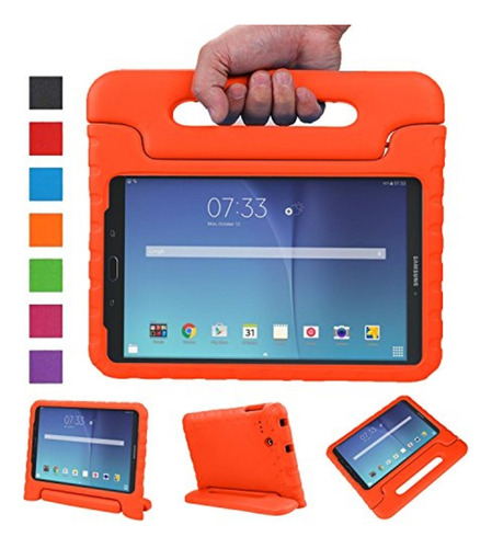 Funda Para Samsung Tab A7 Lite 8.7  De Maleta Goma Naranja