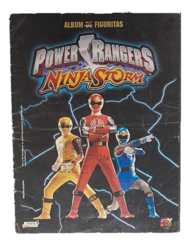 Álbum De Figuritas Power Ranger Ninja Storm Con 25 Faltantes