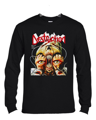 Polera Ml Destruction Release From Agony Metal Abominatron