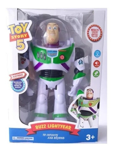 Figura Buzz Lightyear Toy Story 5 Con Alas Y Sonido