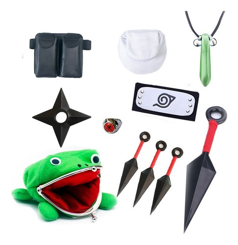 . Banda Naruto Shippuden Con Token Y Shuriken. Set Cosplay