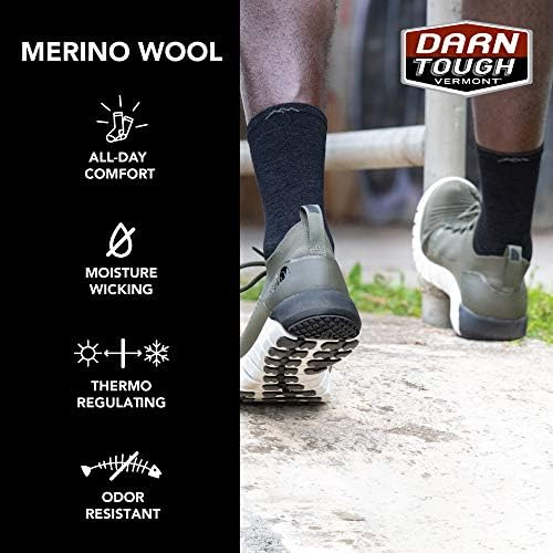 Darn Tough 1036-n-stride Micro Crew Carbón Grande