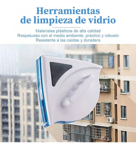 Limpiador Magnético Ventanas Vidrio Limpieza Doble Cara