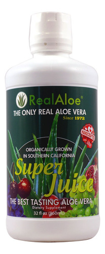 Real Aloe Vera Super Juice, 32 Onzas Líquidas