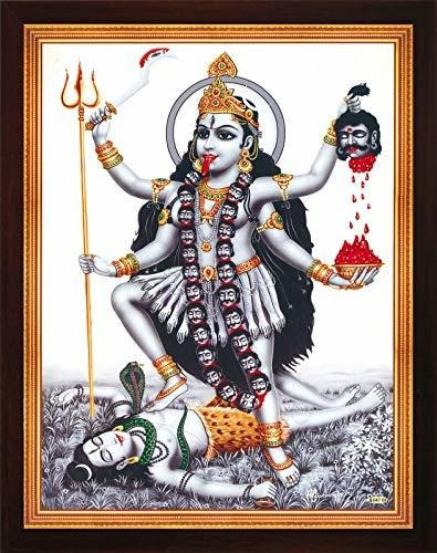 Poster Tienda De Artesanías Diosa Hindú Maa Kali Matando Y