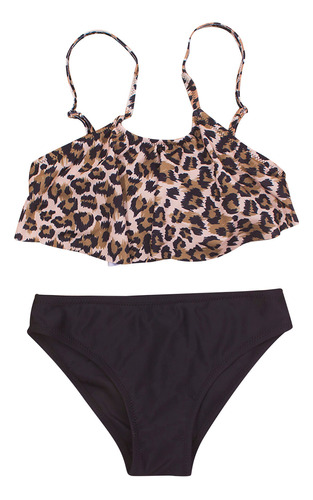 Traje De Baño Sling Leopard, Color Degradado, Para Niñas, Co