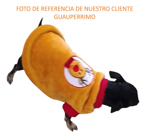 Sueter Polar Para Perro Talla 02 Negro Huellas