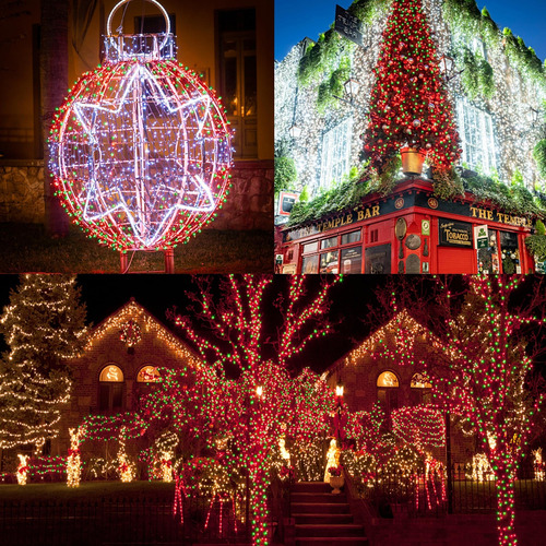 Luces De Navidad Ljlnion 1000led, Largas Largas 328 Pies Con