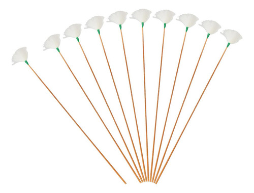 2 X 10x Orejeras De Plumas De Ganso Cómodas Para Hilo Verde