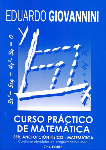 Giovannini. Matemática 6º Opción Físico/matemática Práctico