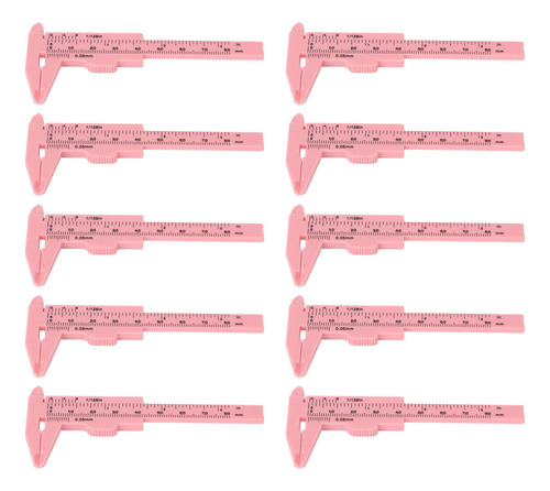 Regla Para Medir Cejas Brow Vernier Caliper, 10 Unidades, 80