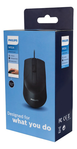 Mouse Alambrico Philips M104