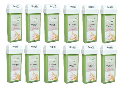 Repos Kit 12 Uni Cera Depilatória Intensive 100g