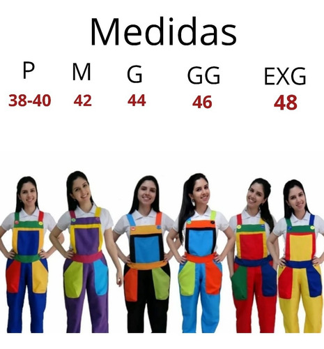 Imagem 6 de 6 de Macacão Professora / Macacão Monitora