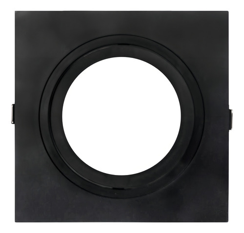 Spot Embutir Quadrado Face Plana Par30 E27 Biv Pr Cor Preto 127/220V