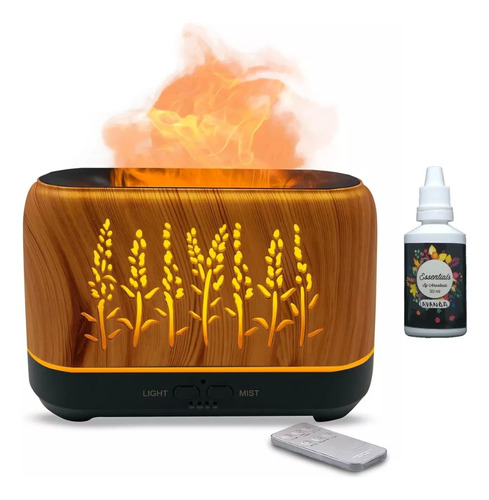 Humidificador Difusor Aromas Diseño Chimenea + Esencia