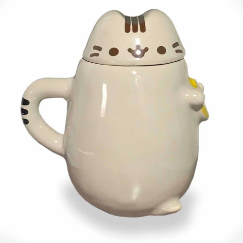 Taza Con Tapa Con Forma De Gatito Kawaii Bonito Tierno