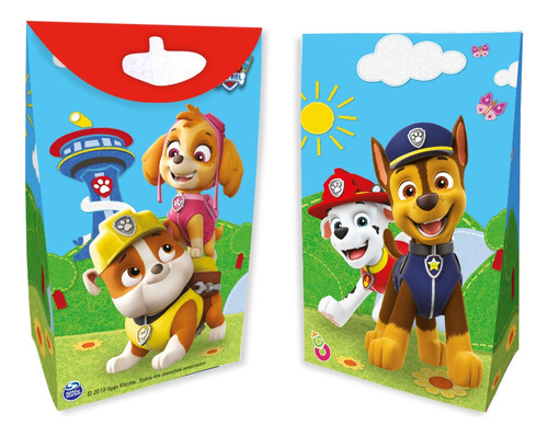 Bolsita Sorpresa Papel Paw Patrol X 8 Disney Original