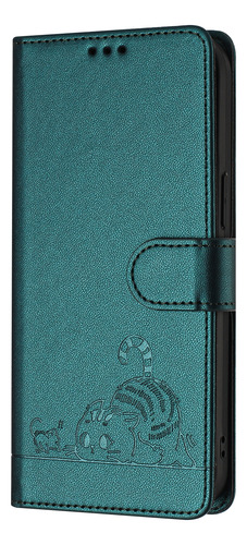 Bonita Funda De Piel De Gato Para Zte Blade A52/a53/a53 Pro/a53+/a55, Bonita Mujer Con Cierre Magnético