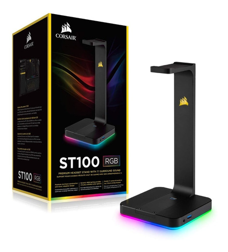 Soporte Para Auriculares Corsair St100 Rgb Premium