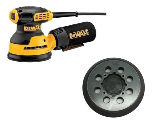 Lijadora Roto Orbital Dewalt Dwe6421  + Base De Goma 