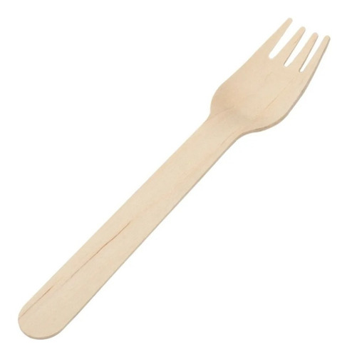 Tenedores De Madera De Bambu Bamboo 17cm X 25 Unidades Pack