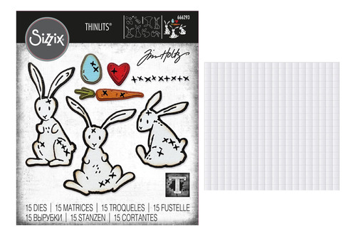 Sizzix 2023 Everyday Collection Bunny Stitch Thinlits 15 Ma