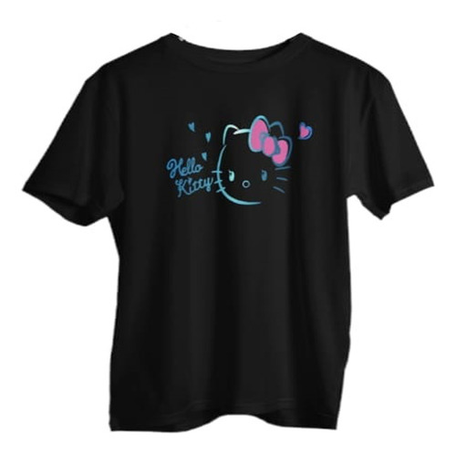 Playera Hello Kitty Azul Amor Y Amistad Sanrio