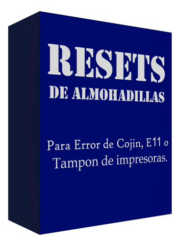 Reset Limitado L1110 L3110 L3150 L5190 Error E11 Almohadilla