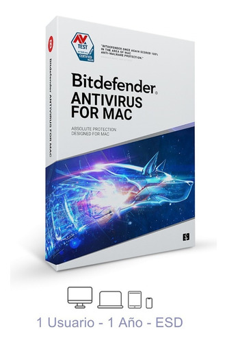 Esd Bitdefender Compatible Con Mac 1 Usuario, 1 Año