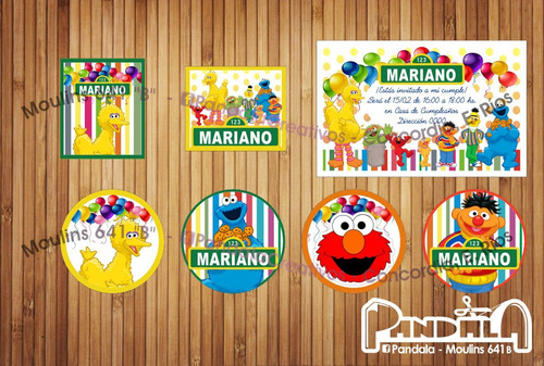 Bolsitas Para Sorpresitas Plaza Sésamo X10