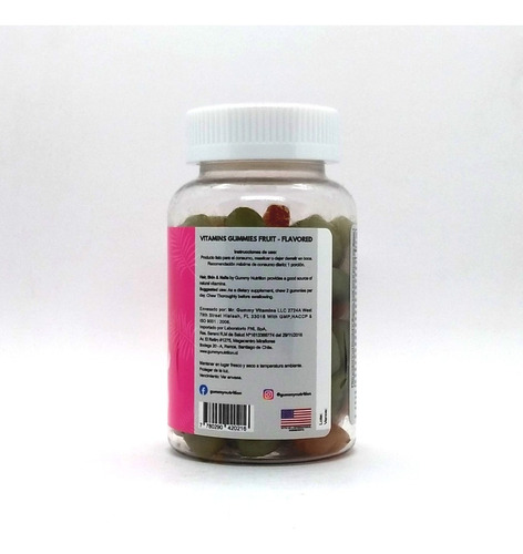 Imagen 3 de 7 de Multivitaminico Hair, Skin & Nails Gummies 60 Gomitas