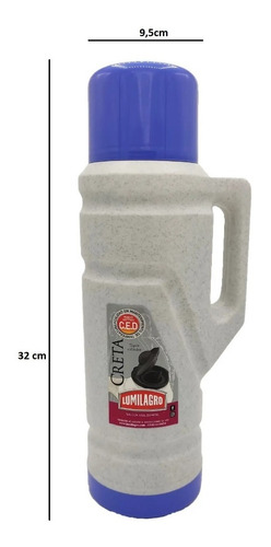 Imagen 4 de 7 de Termo Lumilagro Creta 1 Litro Con Pico Vertedor Matero