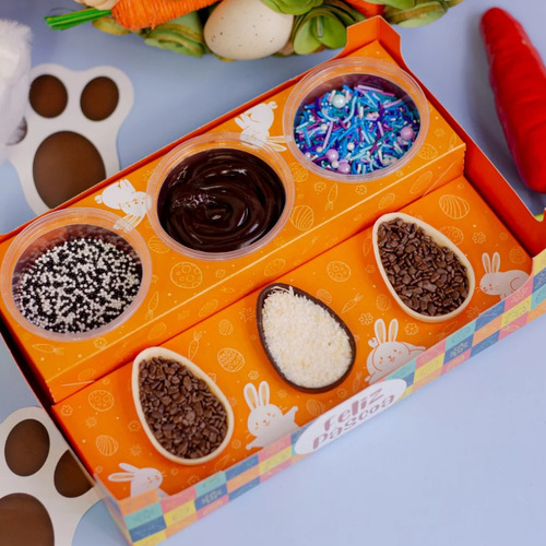 05 Caixa Mini Confeiteiro Encanto 50g Páscoa Divertida C5372