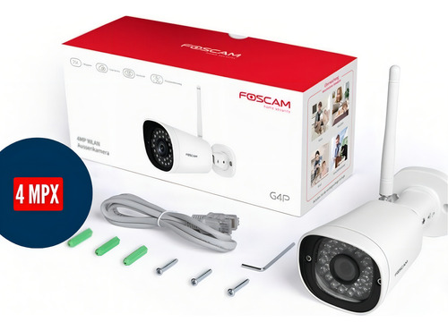 Cámara De Seguridad Foscam Fos-g4p Ip Con Resolución 4mp Vis Blanco