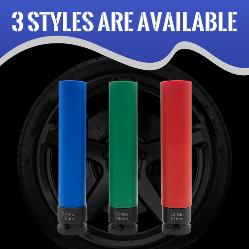 Soquete Mm 19 Drive Impact Lug Nut Soquete Fino De 1/2 Cr-m