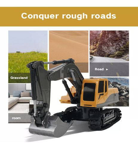 Excavadora De Juguete Con Control Remoto Para Niños