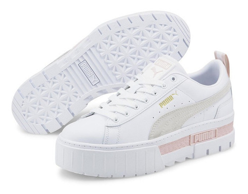 Imagen 3 de 7 de Zapatilla Puma Mayze Lth Blanco Mujer