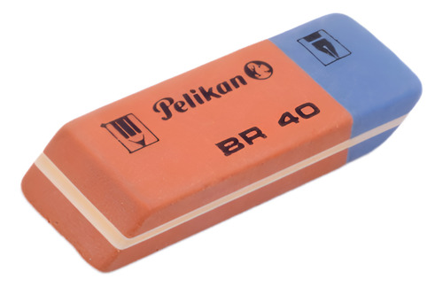 Goma Pelikan Bicolor Borrador De Tinta / Lapiz Br-40 C40 Pza