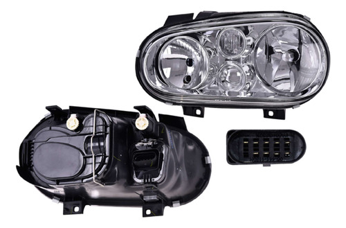(par) Faros Elec C/base P/halogeno Vw Golf 2006 2007 Depo