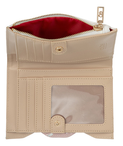 Cartera Híbrida Cloe Fistali Mediano Color Beige