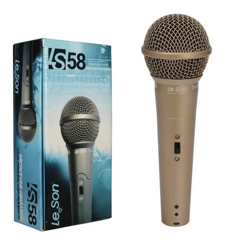 Microfone De Mão C/ Fio Leson Ls58 -- Garantia E Nota Fiscal
