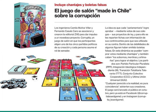 Imagen 2 de 6 de Corruptia: Juego De Mesa Para La Familia Y Amigos
