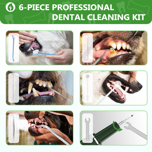 Removedor De Placa Dental Ultrasónico Para Perros Y Gatos Verde