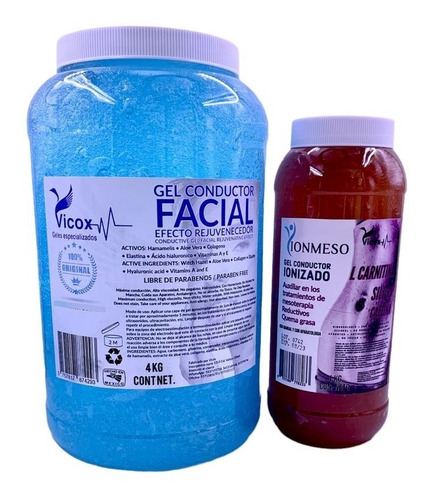 Paq. Gel Facial 4kg+ L. Carnitina 1kg.