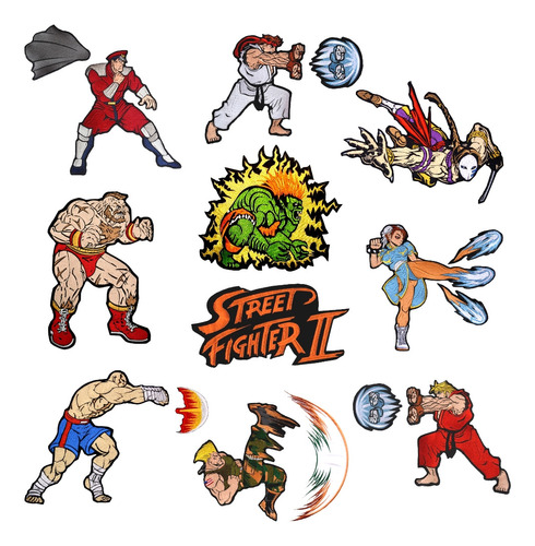 Parche Street Fighter Grandes Luchadores Bordados X Unidad