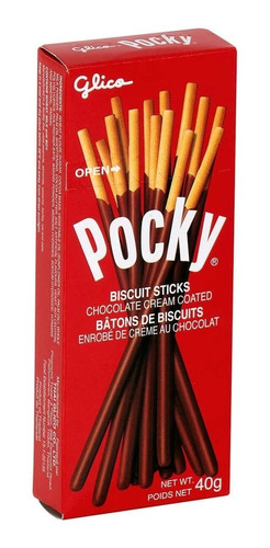 Dulce Glico Pocky Palito De Galleta Cubierta Chocolate 40g. 